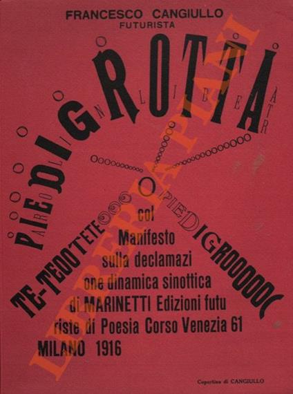 Piedigrotta - Francesco Cangiullo - copertina