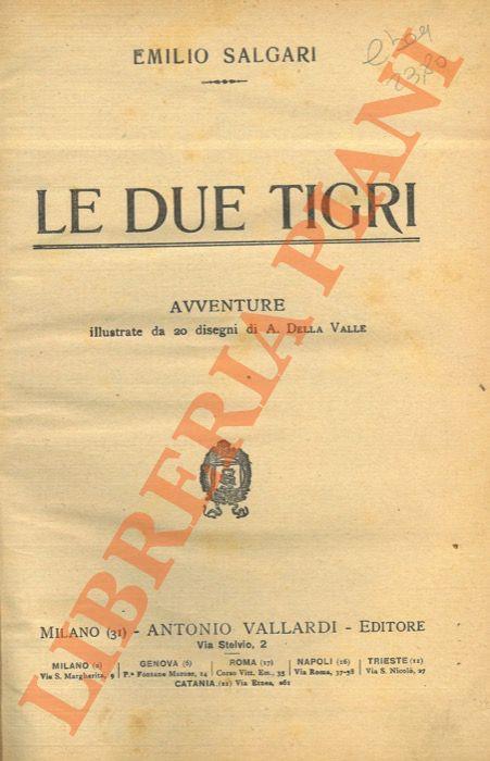 Le due tigri - Emilio Salgari - copertina