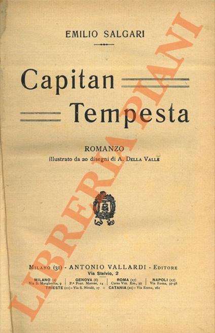 Capitan Tempesta - Emilio Salgari - copertina