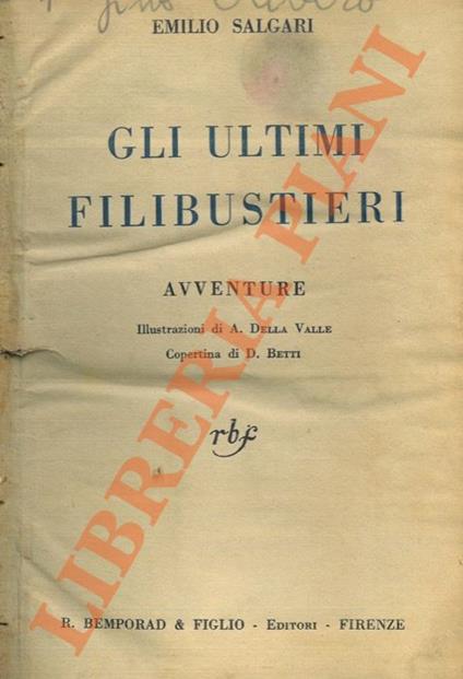 Gli ultimi filibustieri - Emilio Salgari - copertina