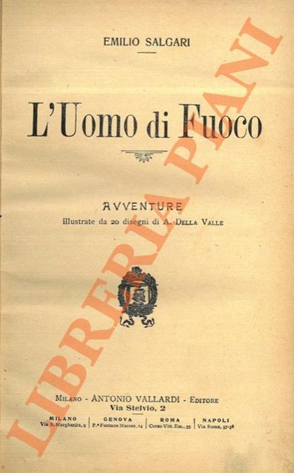 L' uomo di fuoco - Emilio Salgari - copertina