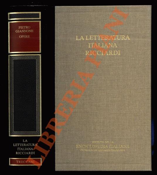 Opere - Pietro Giannone - copertina