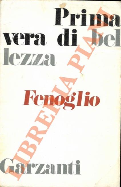 Primavera di bellezza - Beppe Fenoglio - copertina