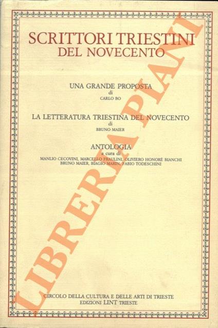 Scrittori triestini del Novecento - copertina