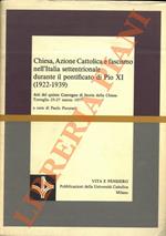 Chiesa, Azione Cattolica e fascismo nell’Italia settentrionale durante il pontificato di Pio IX (1922-1939)