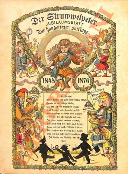 Der Strummelpeter oder lustige Geschichten und drollige Bilder. Jubilaumsblatt zur hunderststen Auflage - Heinrich Hoffmann - copertina