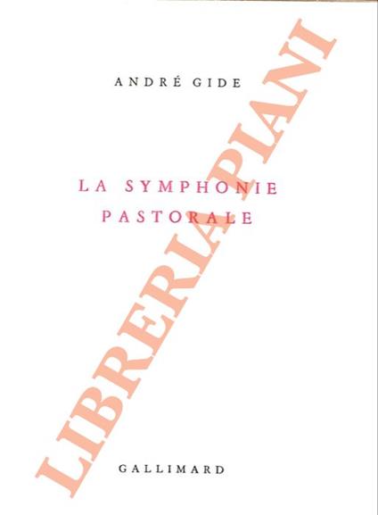 La Symphonie pastorale - André Gide - copertina