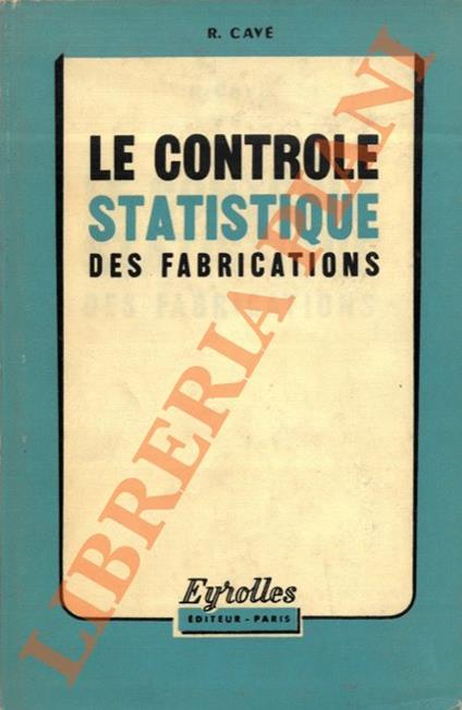 Le controle statistique des fabrications - copertina