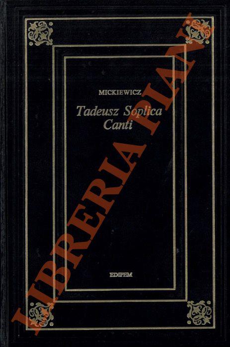 Tadeusz Soplica - Canti - Adam Mickiewicz - copertina