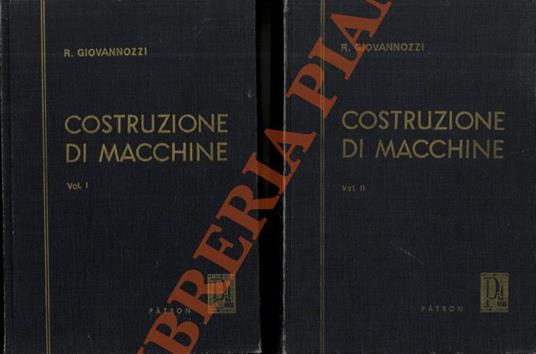 Costruzione di macchine - Renato Giovannozzi - copertina