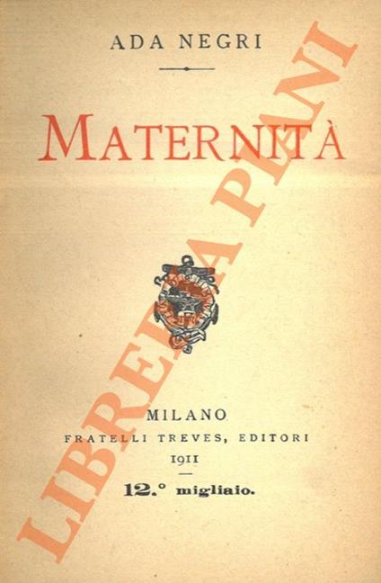 Maternità - Ada Negri - copertina