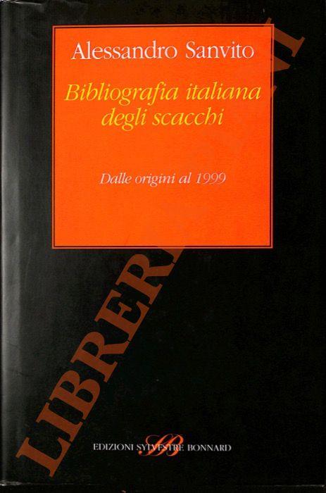 Bibliografia italiana degli scacchi - Alessandro Sanvito - copertina
