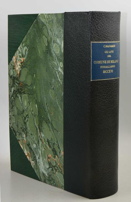 Gli atti del Comune di Milano fino all'anno MCCXVI - copertina