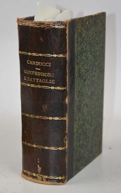 Confessioni e battaglie. Serie seconda - Giosuè Carducci - copertina