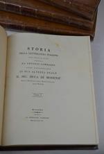 Storia della letteratura italiana nel secolo XVIII