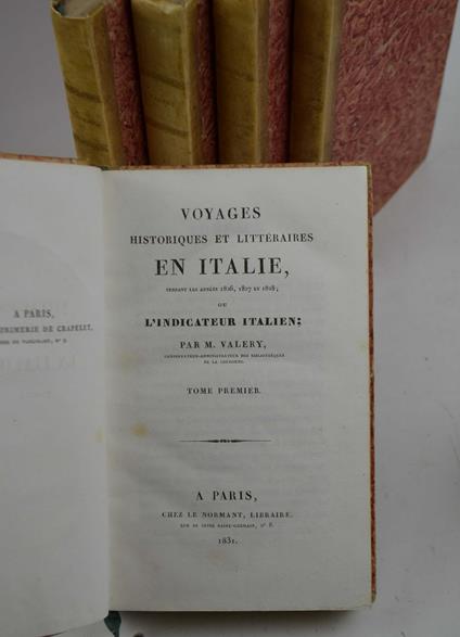 Voyages historiques et littéraires en Italie, pendant les annèes 1826, 1827 et 1828; ou l'indicateur italien - copertina