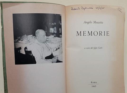 Memorie(1965) - copertina