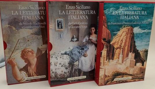 La Letteratura Italiana-3 Voll. (1986/87/889) - Antonio Siciliano - copertina