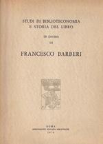 Studi di biblioteconomia e storia del libro in onore di Francesco Barberi