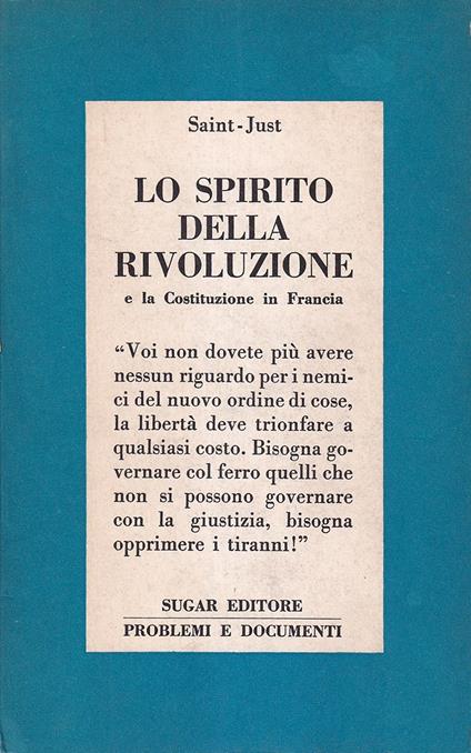 Lo spirito della rivoluzione e la Costituzione in Francia - copertina