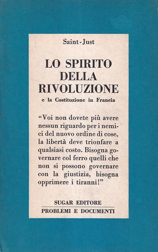 Lo spirito della rivoluzione e la Costituzione in Francia - copertina