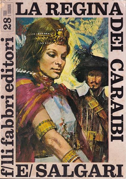 La regina dei Caraibi - Emilio Salgari - copertina