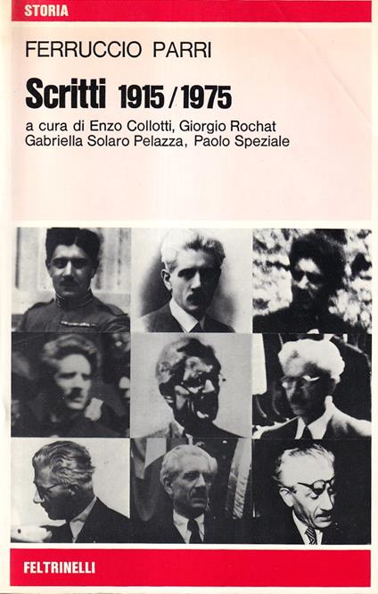 Scritti 1915/1975 - Ferruccio Parri - copertina
