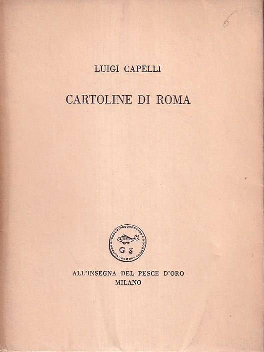 Cartoline di Roma - Luigi Cappelli - copertina