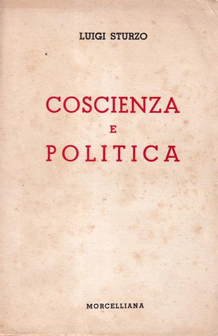 Coscienza e Politica - Luigi Sturzo - copertina