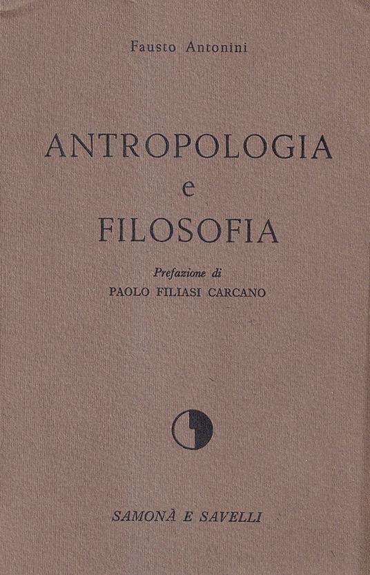 Antropologia e filosofia - Fausto Fantini - copertina