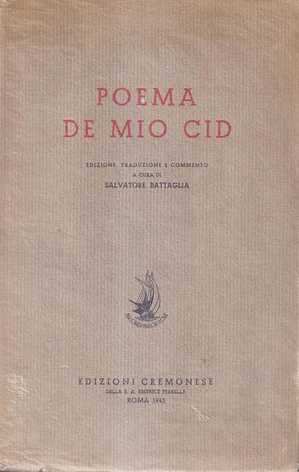 Poema de mio cid - copertina