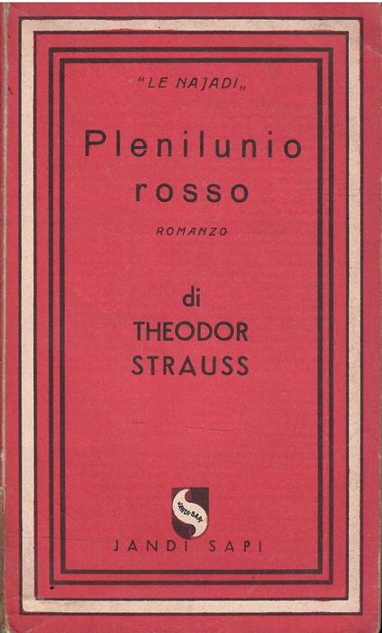 Plenilunio Rosso - copertina