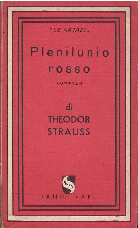 Plenilunio Rosso - copertina