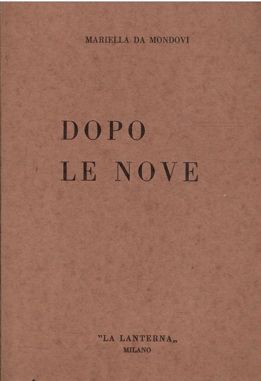 Dopo Le Nove - copertina