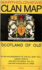 Bartholomews Clan Map Scotland Of Old'