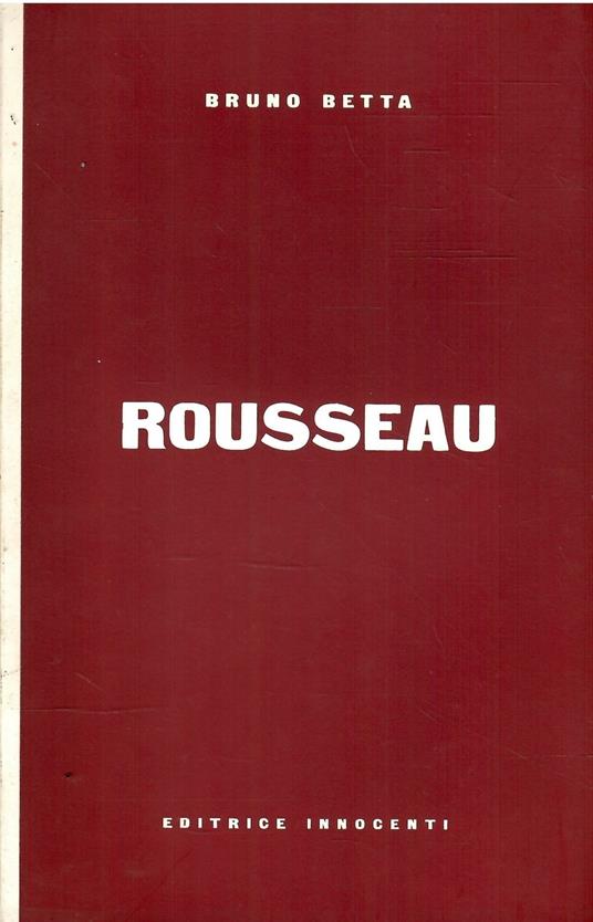 Rousseau - Bruno Betta - copertina