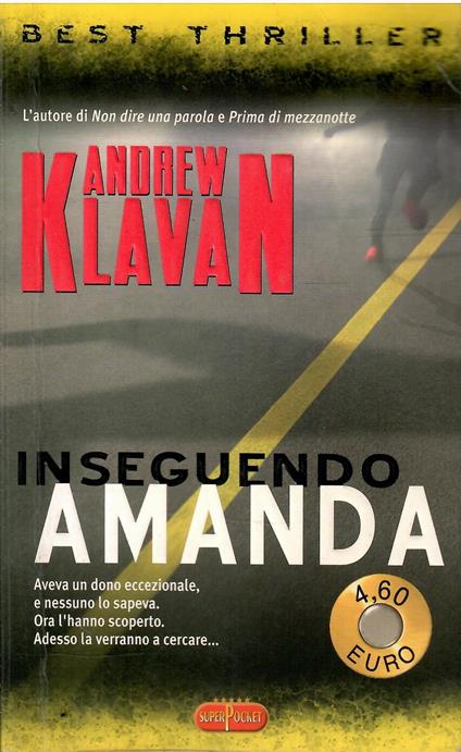 Inseguendo Amanda - Andrew Klavan - copertina