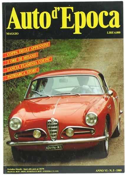 Auto D'Epoca. Anno Vi - copertina
