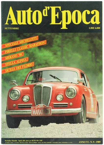 Auto D'Epoca. Anno Vi - copertina