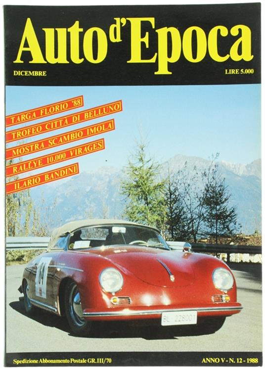 Auto D'Epoca. Anno V - copertina