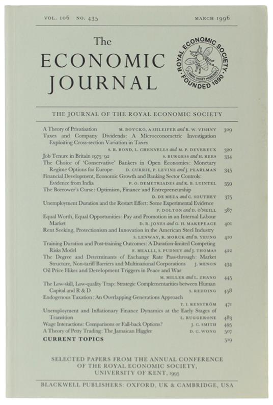 The Economic Journal - copertina