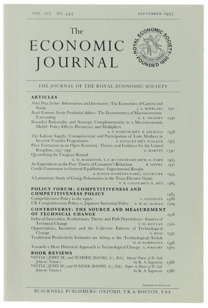 The Economic Journal - copertina