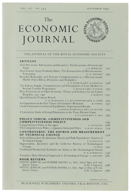 The Economic Journal - copertina