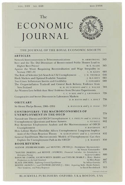 The Economic Journal - copertina