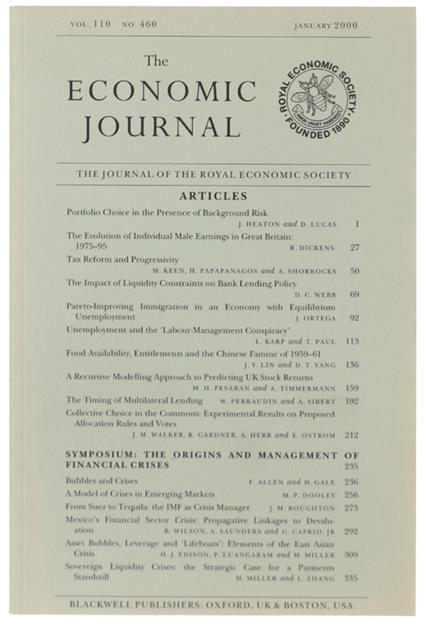 The Economic Journal - copertina