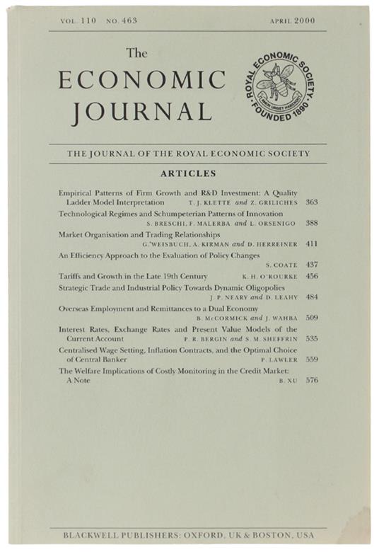 The Economic Journal - copertina