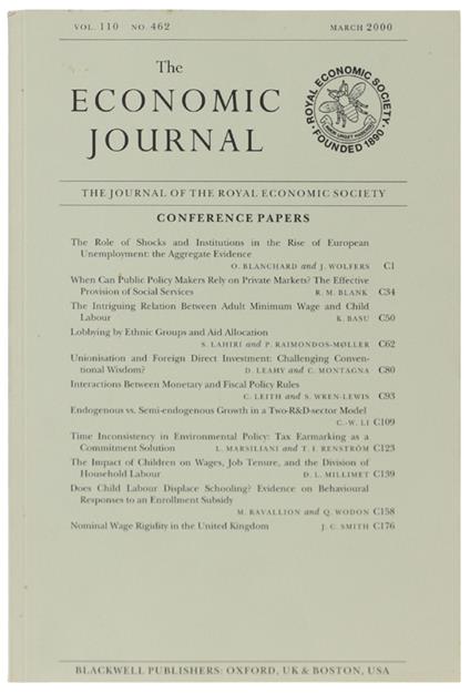 The Economic Journal - copertina