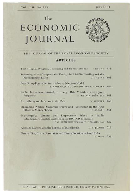 The Economic Journal - copertina