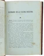 Dizionario Della Cucina Moderna Indispensabile A Qualunque Ceto Di Persone : Vade-Mecum Del Cuoco