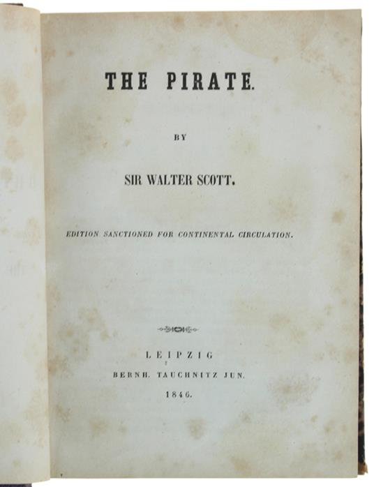 The Pirate - Walter Scott - copertina